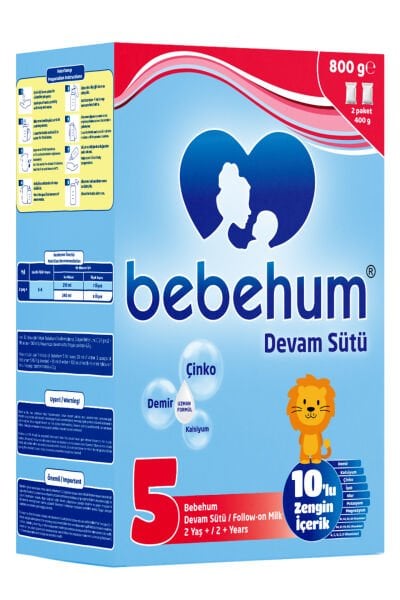 Bebehum 5 Follow-on Milk 800 gr 2 Years+