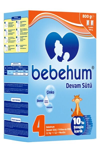 Bebehum 4 Follow-on Milk 800 gr 12+ Months