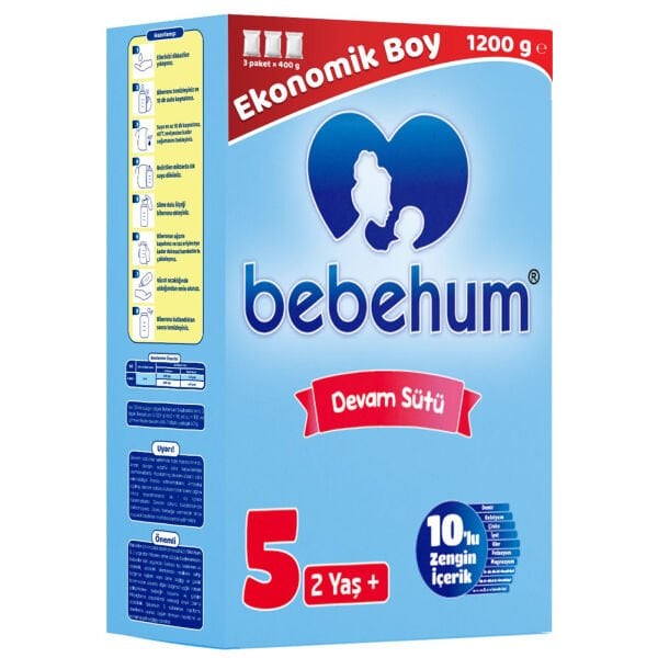 Bebehum 5 Devam Sütü 1200 gr 2 Yaş+