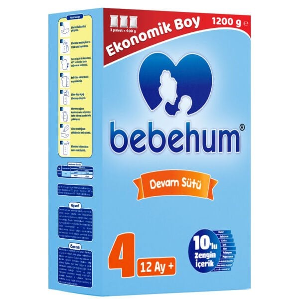 Bebehum 4 Devam Sütü 1200 gr 12+ Ay